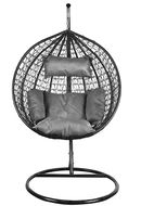 Aga Závěsné křeslo Orta MR4200B-LG Černé/Šedé - Hanging Chair