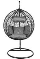 Aga Závěsné křeslo Orta MR4200B-LG Černé/Šedé - Hanging Chair