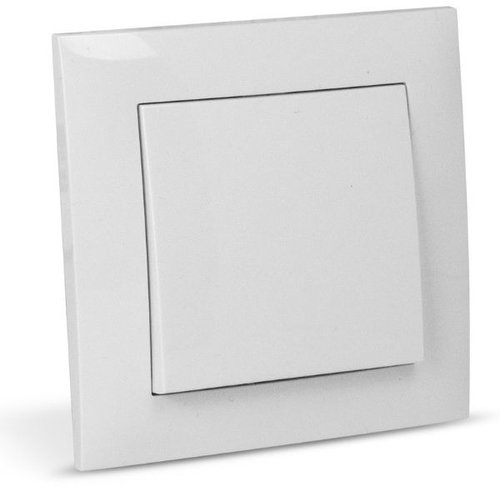 ENTAC Single pole (cross) switch white - Light Switch - Main image