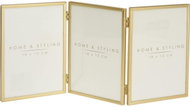 Home Styling Collection Rámeček na 3 fotografie, skládací, 18 × 13 cm, zlatý rám - Photo Frame