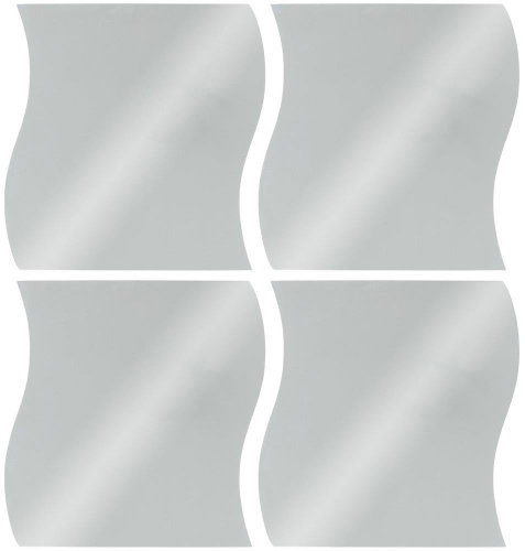Atmosphera Set of 4 decorative mirrors, without frame, self-adhesive - Mirror - Main image