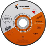 Vergionic 0346 Metal Cutting Wheel 115 mm, 5 pcs - Cutting Disc