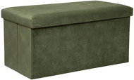 ATMOSPHERA Dlouhá lavice s úložným prostorem LILOU, sametová, skládací, 76 × 38 cm - Ottoman