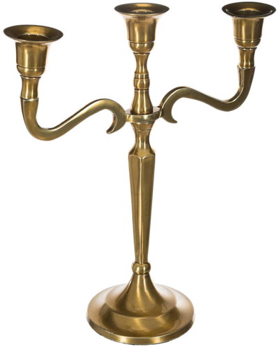 ATMOSPHERA Golden candle holder for 3 narrow candles - Bottle Caddy - Main image