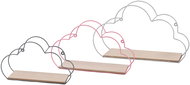 DOCHTMANN Set of shelves - cloud motif 3 pcs, metal - Shelf
