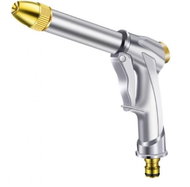 MDS Tlaková postřikovací pistol na zahradní hadici, stříbrná - Garden Hose Nozzle