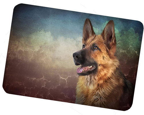 Excellent Anti-slip Dog Mat - German Shepherd 50 × 80 cm - Bath Mat - Main image