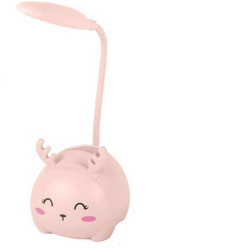 Alum Children's LED night light with organiser and phone stand - pink - Night Light - Main image