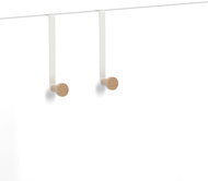 ZELLER Háček na dveře 2 ks, bílý 3 × 9 × 18 cm - Hooks