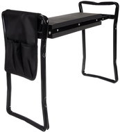 GARDLOV Multifunkční zahradní klekátko 60 × 50 × 27 cm, černá - Klekátko