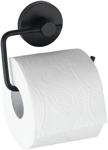 WENKO Toilet paper holder Milazzo Vacuum-Loc, black - Toilet Paper Holder - Main image