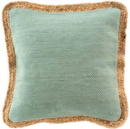 Douceur d'intérieur Dekorační polštář s jutovým lemem 45 × 45 cm - Pillow