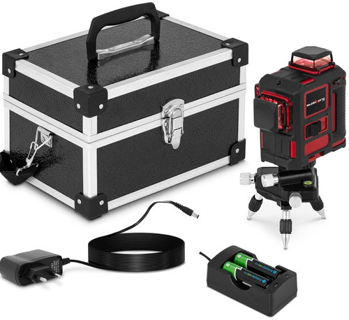 STEINBERG Laser Level 360, self-levelling cross line laser with tripod 25 m - Cross Line Laser Level - Main image