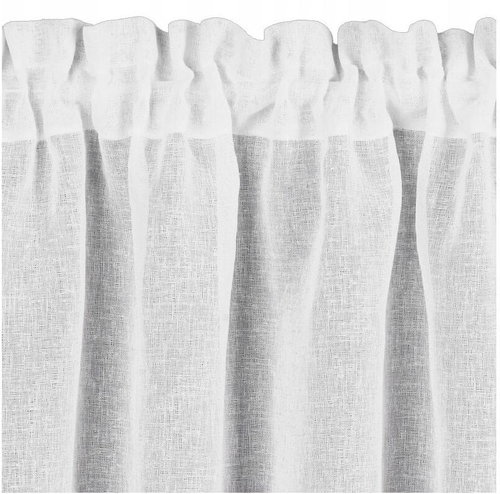 Eurofirany Stained glass curtain with lace white 30 × 150 cm - Curtain - Main image