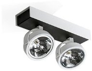 Azzardo Max 2 – 12 V, white/black, 100 W, GX53, hliník,  žárovka není součástí - Spot Lighting