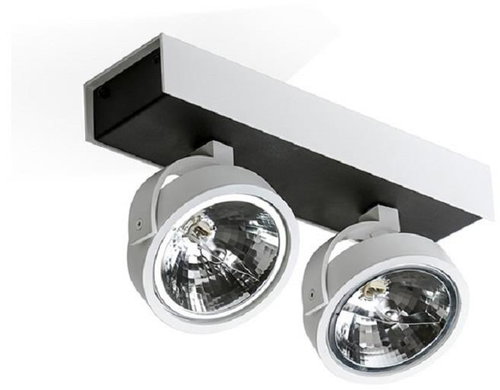Azzardo Max 2 - 12 V, white/black, 100 W, GX53, aluminium, bulb not included - Spot Lighting - Main image