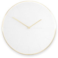 Stackers Wall Clock White & Brushed Gold Clock | white - Wall Clock