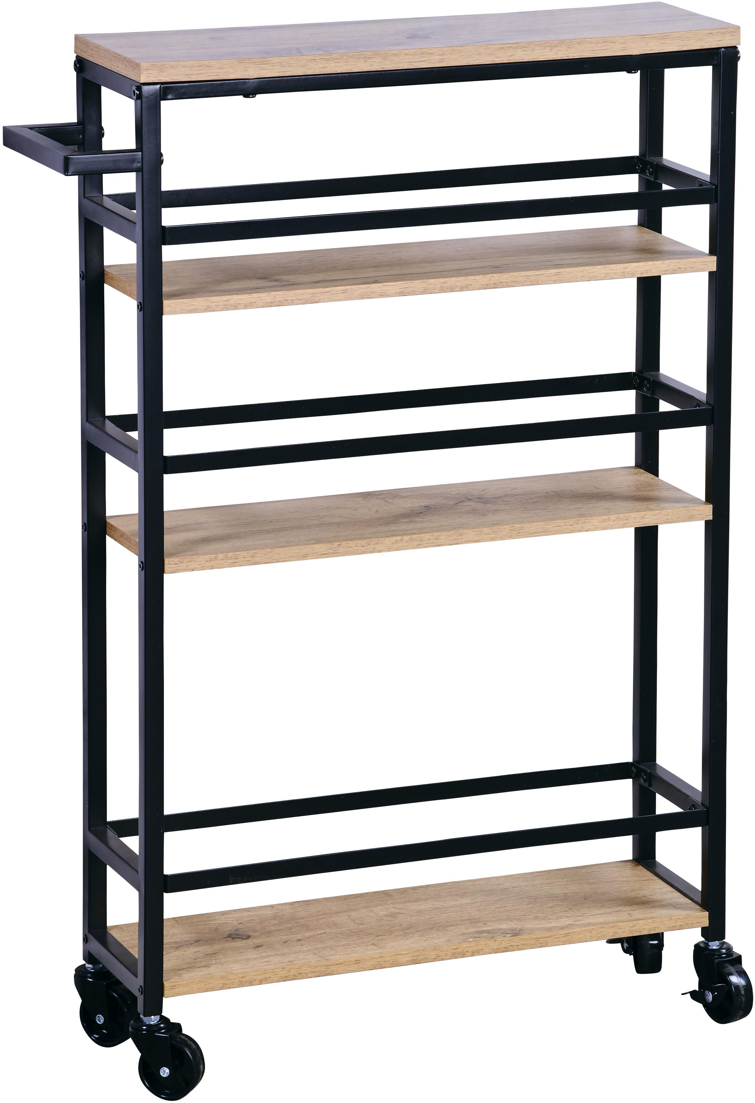 KESPER falfülkébe, mobil, bambusz, fém 50 × 15 × 81 cm