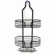 Retoo Závěsná police do sprchy, černá - Bathroom Shelf