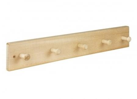 ALLSERVICES Nástěnný dřevěný věšák z lípy 50 cm - Coat Hanger - Main image
