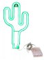 MDS Neonová LED lampa kaktus - zelená - Dekorativní osvětlení