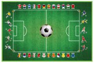Siva Koberec Fotbal 150 × 100 cm - Koberec