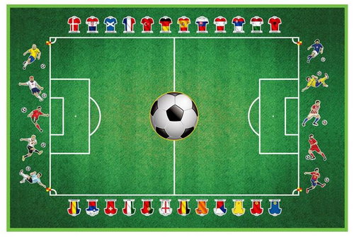 Siva Carpet Football 150 × 100 cm - Carpet - Main image
