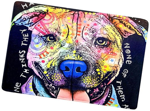 Excellent Anti-slip mat Dog 40 × 60 cm, Am. Staffordshire Terrier - Bath Mat - Main image