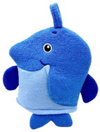 4sleep Baby washcloth 20 × 20 cm, terry, blue fish - Washcloth