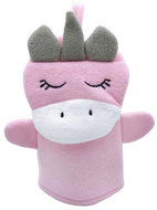 4sleep Baby washcloth 16 × 21cm, terry, pink unicorn - Washcloth