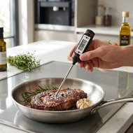 BGS Digital thermometer with stainless steel measuring probe B.8714 - Kitchen Thermometer
