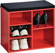 KESPER Shoe rack with bench red 51,5 × 48 × 29,5 cm - Shoe Rack