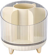 Verk 24485 Cosmetic organizer, rotatable, 7 compartments beige - Makeup Organiser