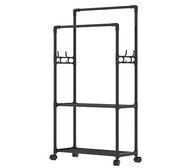 Verk 27258 Stojan na oděvy na kolečkách, černý - Clothes Hanger