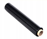 Surtep Hand stretch film 500 mm × 150 m, 23 mic, black - Stretch Wrap