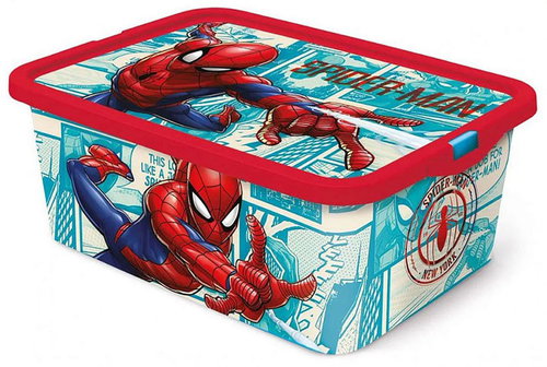 MARVEL Plastic storage box for toys with lid Spiderman - Storage Box - Main image