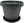 Black, 25 and 20 cm, set