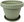 Green, 25 and 20 cm, set
