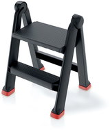 PROSPERPLAST UNI LADDER Single-sided plastic racks, 2 partitions - Stepladder
