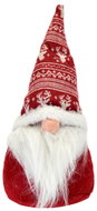 DOMMIO Vánoční dekorace - skřítek s pletenou červenou čepicí, 30 cm - Christmas Decoration