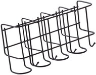 Verk 27221 Universal umbrella holder with 4 hooks, black - Coat Hanger