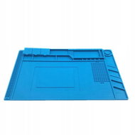 MDS Silikonová pracovní podložka s magnetickými přihrádkami,45 × 30 cm, modrá - Table Accessory
