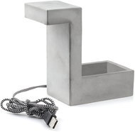Excellent Concrete LED table lamp with pot - USB Light