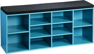 KESPER Shoe rack with bench 103,5 × 48 × 29,5 cm - turquoise - Shoe Rack
