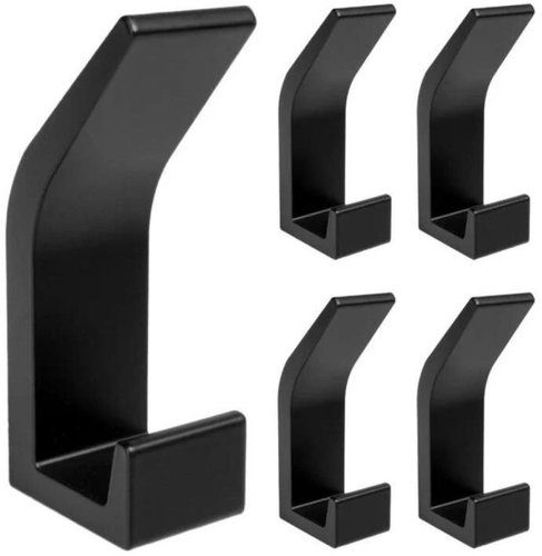 MDS Sada 5ks nástěnných hliníkových věšáků, matná černá - Towel Rack - Main image