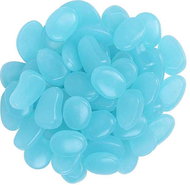Verk Decorative glowing stones 100 pcs, blue - Decoration