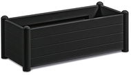STEFANPLAST Vyvýšený záhon - dekorativní, antracit, 100 × 43 × 35 cm, 80 l - Vyvýšený záhon