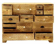 Lakšmi Komoda Manu 115 × 90 × 45 cm z mangového dřeva - Chest of Drawers