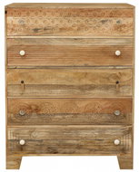 Lakshmi Manu chest of drawers 90 × 120 × 45 cm in mango wood - Chest of Drawers