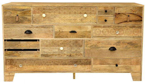 Lakshmi Manu 160 × 90 × 45 cm mango wood chest of drawers - Chest of Drawers - Main image